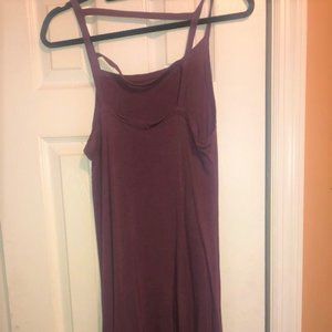 Purple Tank Top Mini Dress